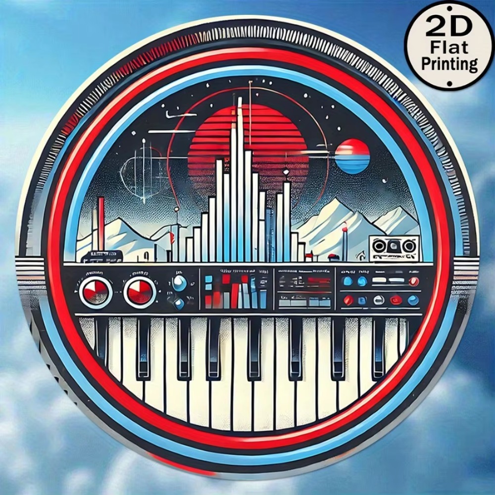 Tech Office Wall - HELLOYOUNG Retro Synthesizer Wall Art Metal