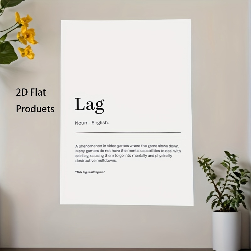 Tech Office Wall - 2D Flat, 1pc Minimalist Lag Definition