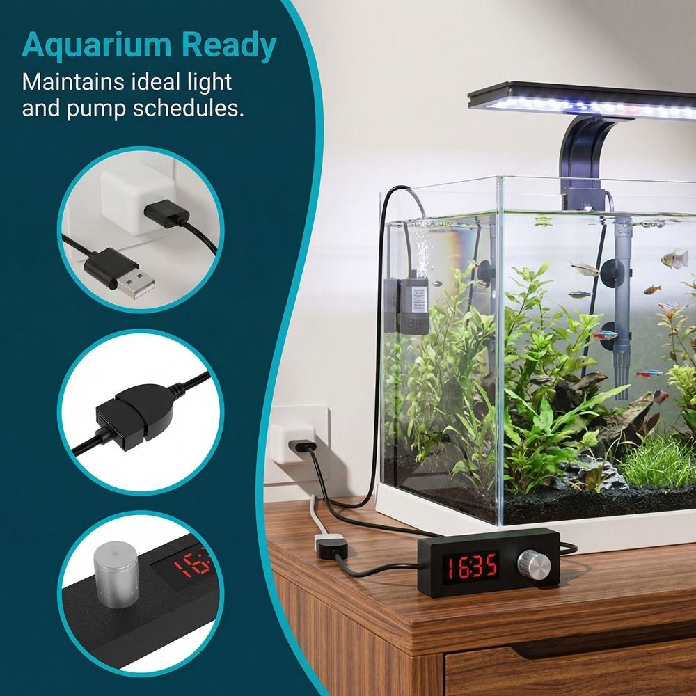 Digital Display Fish Tank USB  - Digital Timer Countdown recensione e prezzo