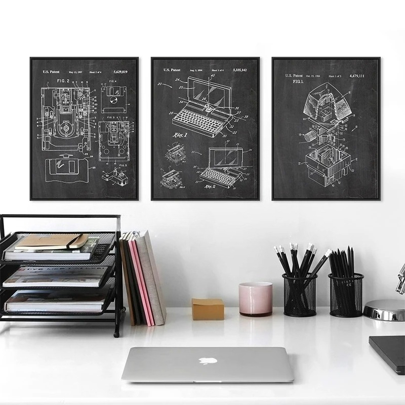 6Pcs Vintage Computer Patent W - Tech Office Wall recensione e prezzo