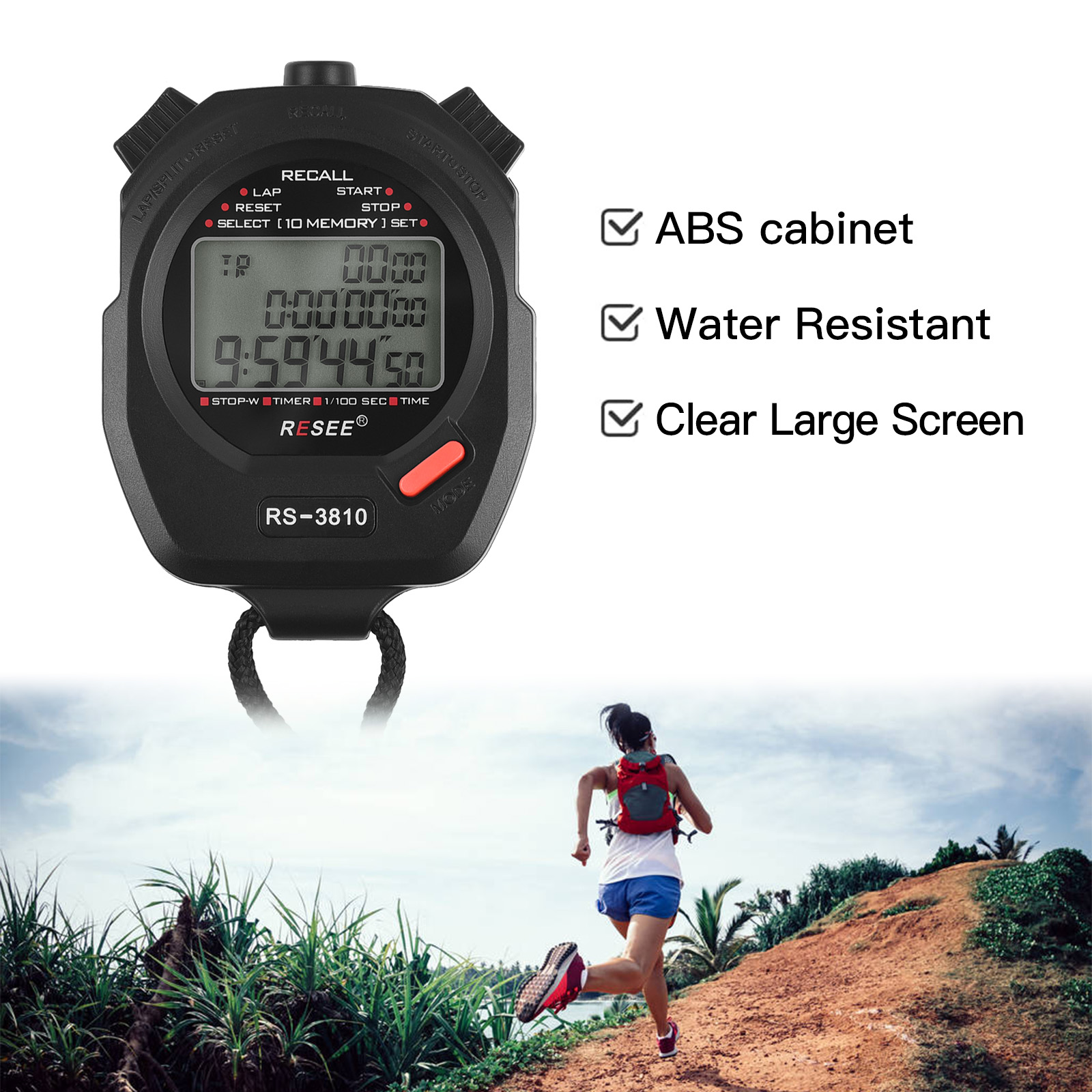 Sports Stopwatch Timer 100 Mem - Digital Timer Countdown recensione e prezzo