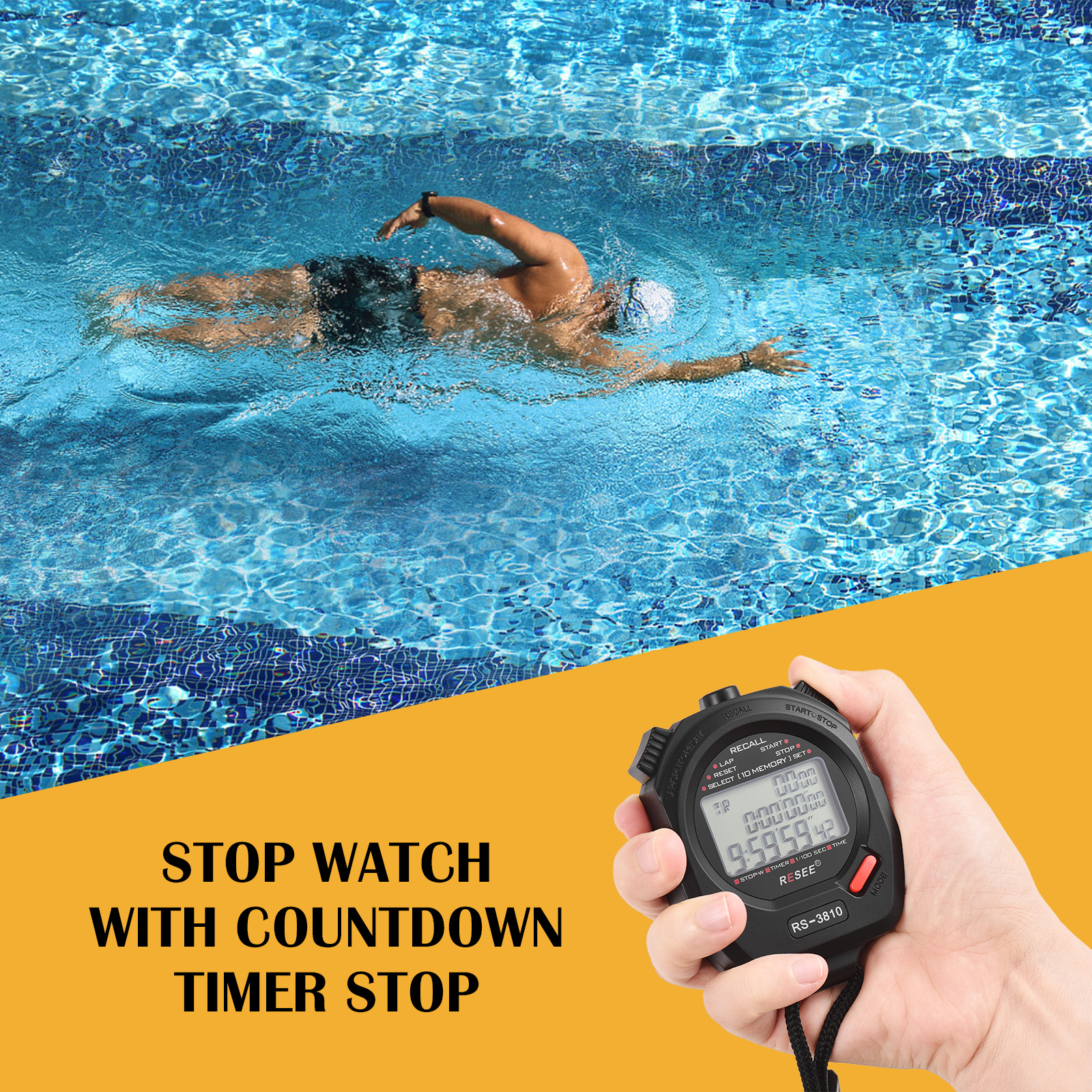 Sports Stopwatch Timer 100 Mem - Digital Timer Countdown recensione e prezzo