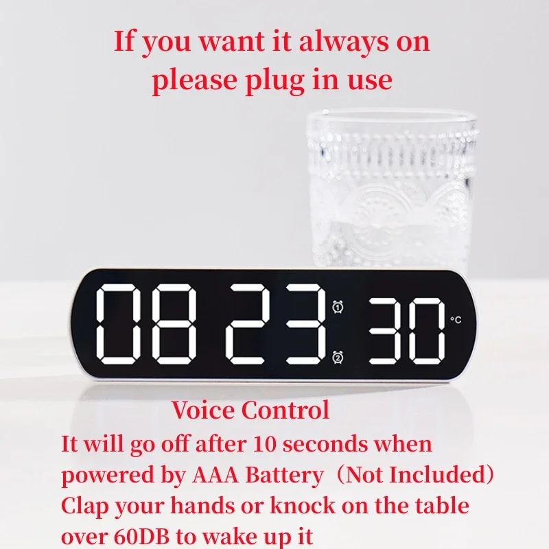 Voice Control Digital Alarm Cl - Digital Timer Countdown recensione e prezzo