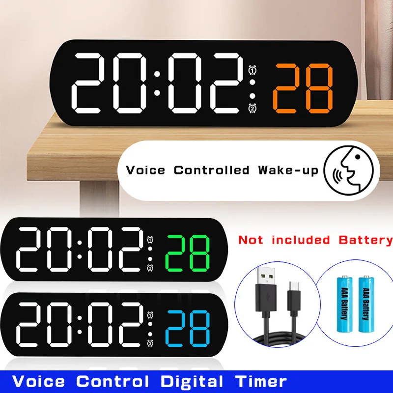 Voice Control Digital Alarm Cl - Digital Timer Countdown recensione e prezzo