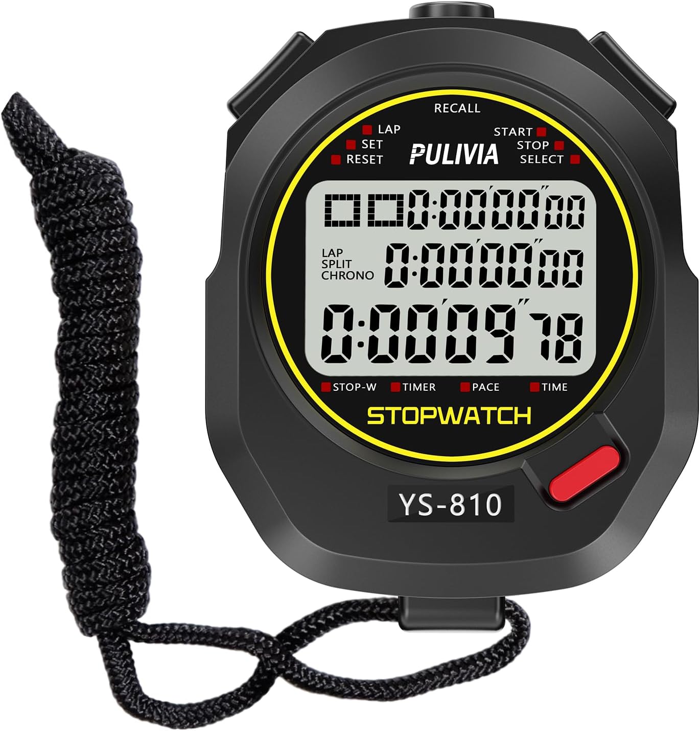 10-Lap Stopwatch for Sports, C - Digital Timer Countdown recensione e prezzo