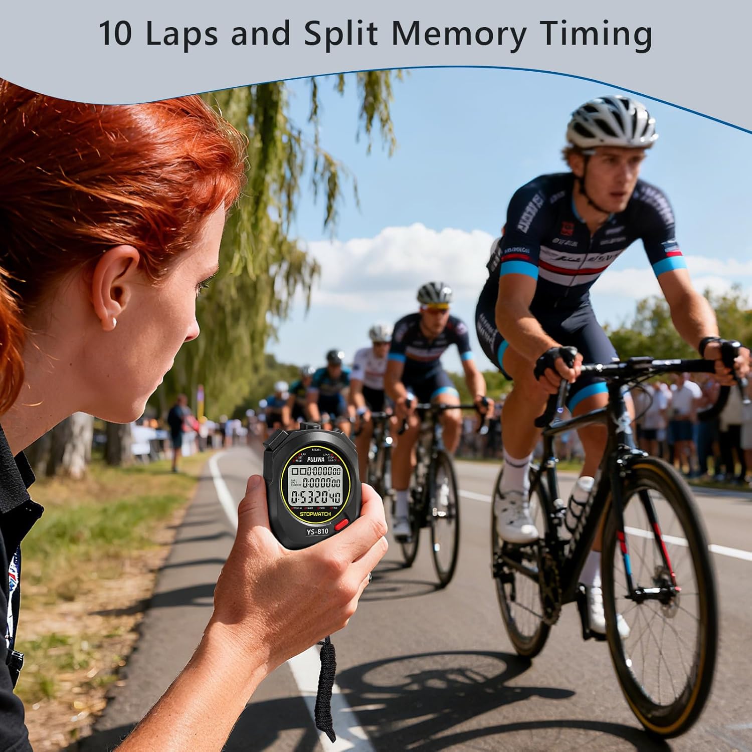 10-Lap Stopwatch for Sports, C - Digital Timer Countdown recensione e prezzo