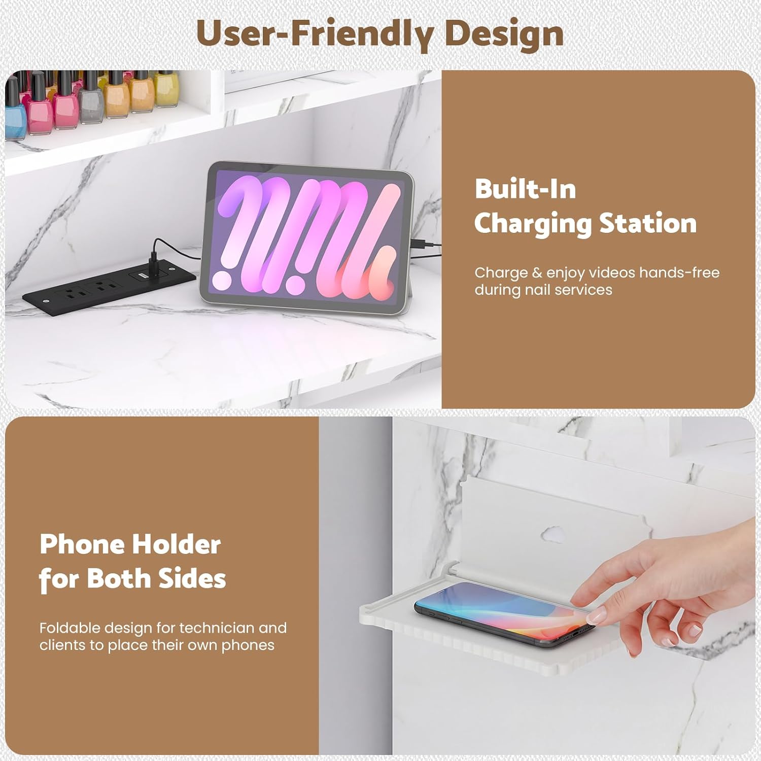 Foldable Manicure Table Nail D - Tech Office Wall recensione e prezzo