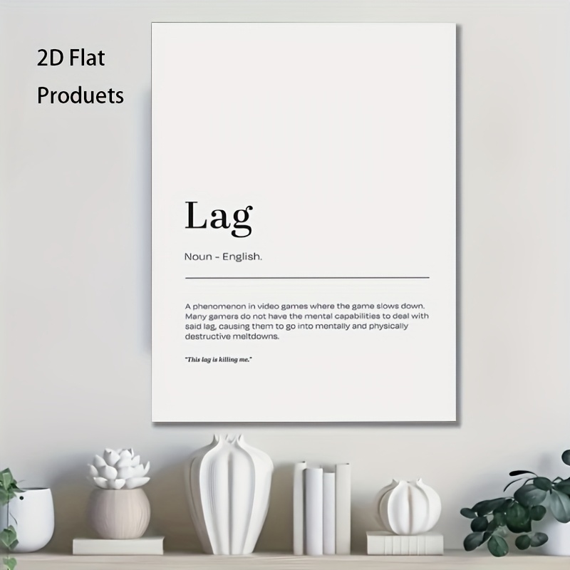 2D Flat, 1pc Minimalist Lag De - Tech Office Wall recensione e prezzo